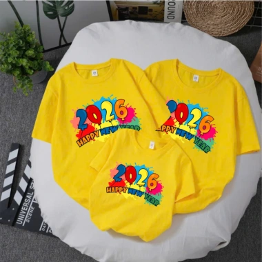 Áo thun tết 2.026 cotton mịn mát, áo thun gia đình tết 2.026 - Giá chỉ 30.000đ đồng phục Anh Nga
