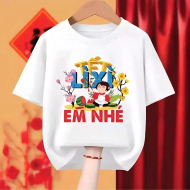 Áo thun tết 2.026 gia đình cotton mềm mịn thoáng mát, đẹp du xuân giá 56.700 VND 7