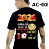 Áo thun Tết 2.026 in sau lưng Không cần trình độ chỉ cần trời độ - Giá 90k