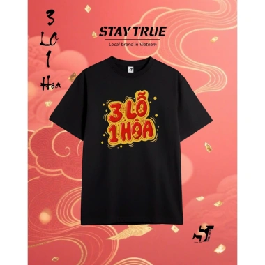 Áo Thun Tết 2.026 STAYTRUE Unisex Nam Nữ Cotton 210GSM - Giá chỉ 258.300 VND
