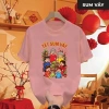 Áo Thun Tết 2.026 SUM VẦY Unisex Hạnh Phúc Cổ Tròn Vải CVC Cá Sấu Không Xù In Sắc Nét 3