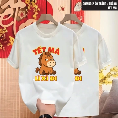 Áo Thun Tết 2.026 Unisex Nam Nữ CVC Cá Sấu Co Giãn – Lì Xì Du Xuân Giá 109k 8