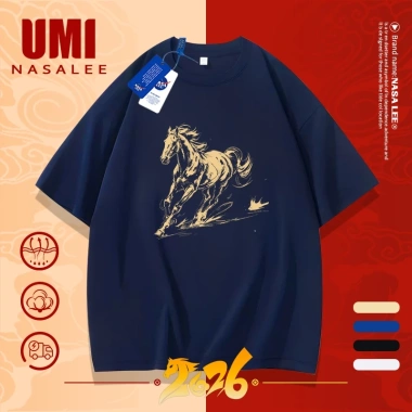 Áo thun Tết NASA - Ngựa phi nước đại, thời trang nam nữ, cotton thoải mái, chỉ 130k
