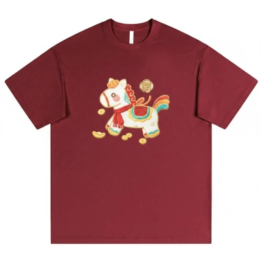 Áo Thun Tết Unisex In Ngựa May Mắn Form Rộng Dễ Thương Giá 179k 2