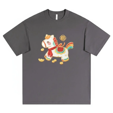 Áo Thun Tết Unisex In Ngựa May Mắn Form Rộng Dễ Thương Giá 179k 3