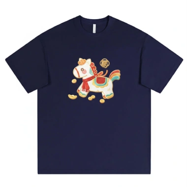 Áo Thun Tết Unisex In Ngựa May Mắn Form Rộng Dễ Thương Giá 179k 5