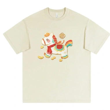 Áo Thun Tết Unisex In Ngựa May Mắn Form Rộng Dễ Thương Giá 179k 6