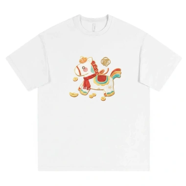 Áo Thun Tết Unisex In Ngựa May Mắn Form Rộng Dễ Thương Giá 179k 7