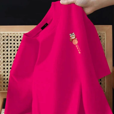 Áo Thun Unisex RANZIHUI 2.026 CNY Tết Nguyên Đán Ngựa 100% Cotton Nữ & Nam Mùa Hè Plus Size Tay Ngắn - Giá 138,240₫ 8