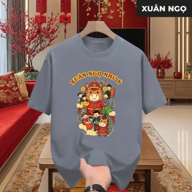 Áo Thun Unisex Tết 2.026 Xuân Ngọ Cổ Tròn Vải Mềm Mịn In Sắc Nét Mặc Đẹp Đi Chơi 109k 6 Áo Thun Unisex Tết 2.026 Xuân Ngọ Cổ Tròn Vải Mềm Mịn In Sắc Nét Mặc Đẹp Đi Chơi 109k 6