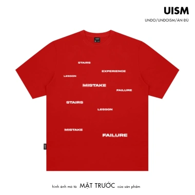 Áo Thun Unisex Undo Mistake 100% Cotton Đỏ Đen Trắng - Happyness Mini, Giá 167k giảm 20%
