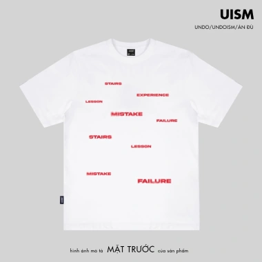 Áo Thun Unisex Undo Mistake 100% Cotton Đỏ Đen Trắng - Happyness Mini, Giá 167k giảm 20%