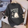 Áo thun unisex WETEE UX30 hình mèo dễ thương, dáng oversized, giảm giá còn 205.000 VND 6