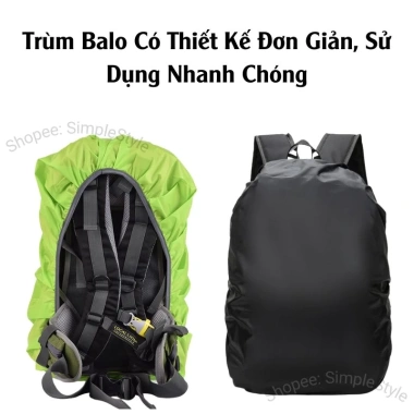 Áo Trùm Balo Chống Nước Đi Mưa Thể Tích Lớn Bền Đẹp Gấp Gọn Tiện Lợi Giá 38.500 VND 8 Áo Trùm Balo Chống Nước Đi Mưa Thể Tích Lớn Bền Đẹp Gấp Gọn Tiện Lợi Giá 38.500 VND 8