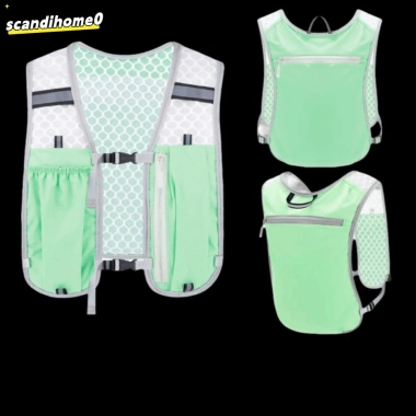 Áo vest chạy bộ Scandihome0 nylon chống thấm, giá đỡ điện thoại, ngăn bình nước - 114.700₫