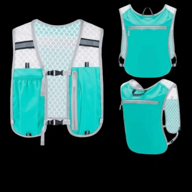 Áo vest chạy bộ Scandihome0 nylon chống thấm, giá đỡ điện thoại, ngăn bình nước - 114.700₫ 8
