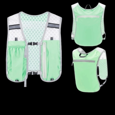 Áo vest chạy bộ Scandihome0 nylon chống thấm, giá đỡ điện thoại, ngăn bình nước - 114.700₫ 9
