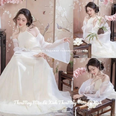 Áo yếm lụa màu be ánh vàng họa tiết hoa sen – Đồ Tết sang trọng, giá 228.000 VNĐ 9 Áo yếm lụa màu be ánh vàng họa tiết hoa sen – Đồ Tết sang trọng, giá 228.000 VNĐ 9