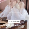 Áo yếm lụa màu be ánh vàng họa tiết hoa sen – Đồ Tết sang trọng, giá 228.000 VNĐ 10