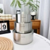 Âu inox Chockmen nắp đậy 10-12-14cm - Đựng nước sốt, nước chấm, bảo quản tủ lạnh, chỉ 259.000 3