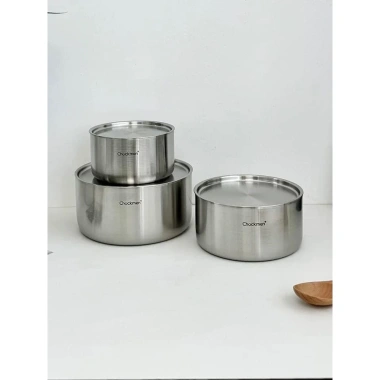 Âu inox Chockmen nắp đậy 10-12-14cm - Đựng nước sốt, nước chấm, bảo quản tủ lạnh, chỉ 259.000 5 Âu inox Chockmen nắp đậy 10-12-14cm - Đựng nước sốt, nước chấm, bảo quản tủ lạnh, chỉ 259.000 5