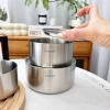 Âu inox Chockmen nắp đậy 10-12-14cm - Đựng nước sốt, nước chấm, bảo quản tủ lạnh, chỉ 259.000 6