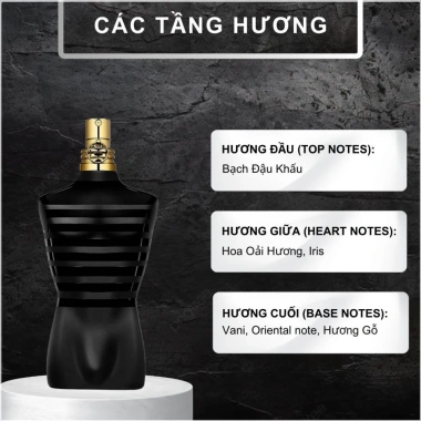 Auth Nước hoa nam Jean Paul Gaultier Le Male Le Parfum 10ml 20ml chính hãng giảm giá 300k