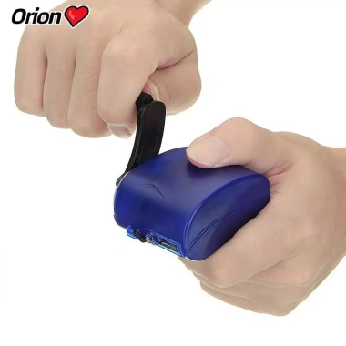 Auz Đèn Pin Khẩn Cấp Ngoài Trời Dynamo 5.5V Tay Quây Điện Sạc Du Lịch Sinh Tồn