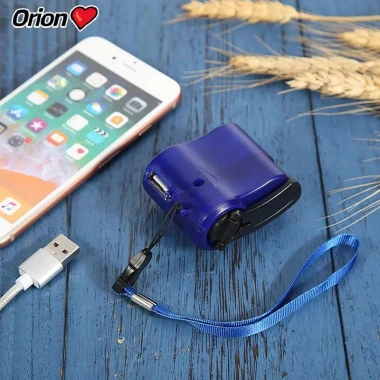 Auz Đèn Pin Khẩn Cấp Ngoài Trời Dynamo 5.5V Tay Quây Điện Sạc Du Lịch Sinh Tồn