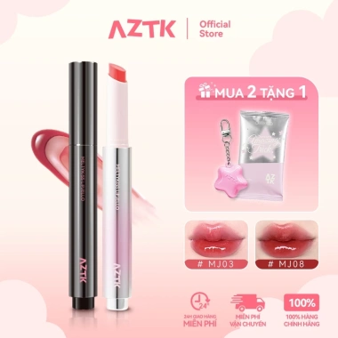 AZTK Son Dưỡng Màu Kem Bùn 1.9g - Son Lì Tint Bóng, Dưỡng Ẩm, Lâu Trôi, Giá 108k