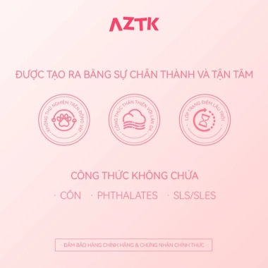 AZTK Son Dưỡng Màu Kem Bùn 1.9g - Son Lì Tint Bóng, Dưỡng Ẩm, Lâu Trôi, Giá 108k