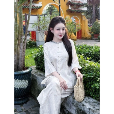 Bà Ba Nữ Gấm Cao Cấp Form Suông Thanh Lịch - Mặc Lễ Tết, Đi Chùa, Du Xuân