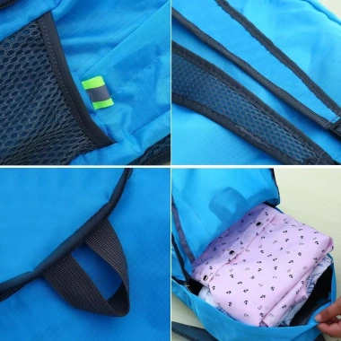 Ba lô 15L gập nhẹ, chống thấm, daypack cắm trại ngoài trời, đi bộ đường dài 8