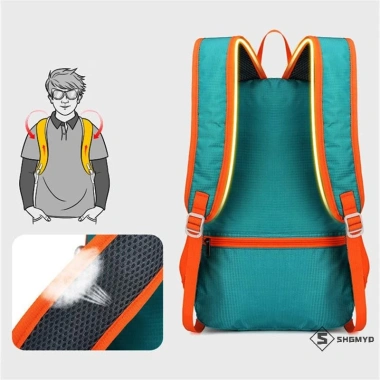 Ba lô cắm trại 20L nhẹ gập lại, chống nước, đa năng cho leo núi, đi bộ, xe đạp 6