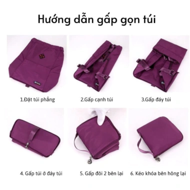 Ba Lô Dây Rút Gấp Gọn Chống Thấm Đa Năng Dã Ngoại Thể Thao Chất Lượng Cao Giảm Giá 3