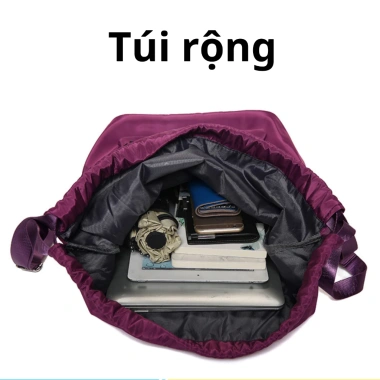 Ba Lô Dây Rút Gấp Gọn Chống Thấm Dã Ngoại Thể Thao, Túi Chống Trộm, Giá 170k 3 Ba Lô Dây Rút Gấp Gọn Chống Thấm Dã Ngoại Thể Thao, Túi Chống Trộm, Giá 170k 3