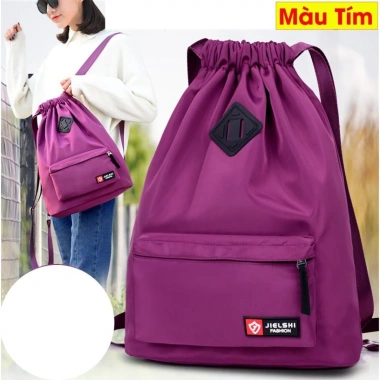 Ba Lô Dây Rút Gấp Gọn Chống Thấm Dã Ngoại Thể Thao, Túi Chống Trộm, Giá 170k
