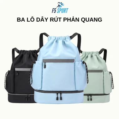 Ba lô dây rút thể thao mẫu 2.026 dung lượng lớn, Pickleball, cầu lông, du lịch - Giá 194.900