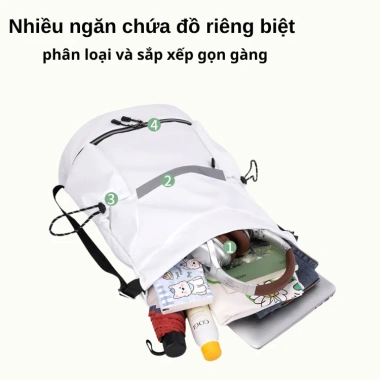 Ba lô dây rút thể thao mẫu 2.026 dung lượng lớn, Pickleball, cầu lông, du lịch - Giá 194.900