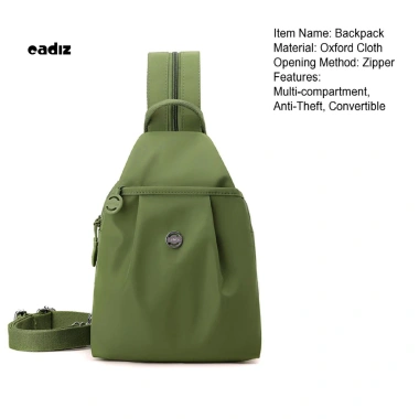 Ba lô du lịch CADI 3 trong 1 chống nước, chống trộm vải Oxford cho nam nữ - Daypack đi bộ 3