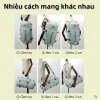 Ba lô du lịch đa năng vải Oxford, có ngăn giày, túi gym và học, giá chỉ 190.000₫ 9