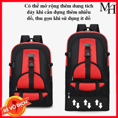 Ba lô du lịch dung tích lớn, mở rộng đáy - Balo cao cấp, giảm giá 162k