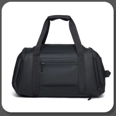 Ba lô du lịch FASHYUNER Xám Đen - Túi Duffel PU dung tích lớn, tách ướt khô, phù hợp tập thể dục, giá 374.436 VND