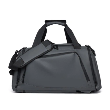 Ba lô du lịch FASHYUNER Xám Đen - Túi Duffel PU dung tích lớn, tách ướt khô, phù hợp tập thể dục, giá 374.436 VND
