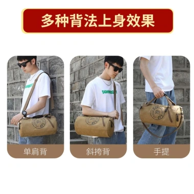 Ba lô du lịch & gym canvas siêu bền, sức chứa lớn cho nam nữ - 326.127₫ 4