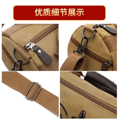 Ba lô du lịch & gym canvas siêu bền, sức chứa lớn cho nam nữ - 326.127₫ 6