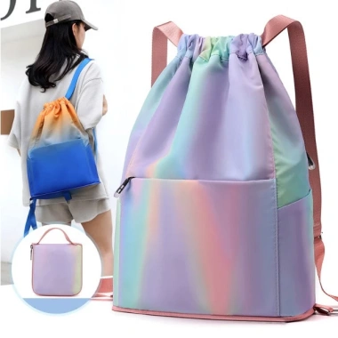 Ba lô du lịch HARAS HR375 - Túi Duffel dây rút gấp gọn, nhẹ, phù hợp đi bộ đường dài, tập thể dục - Giá chỉ 159.000₫