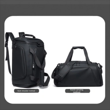 Ba lô du lịch LLCY Duffel PU sức chứa lớn, thời trang chống thấm nước, túi tập thể dục đa năng