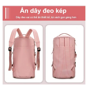 Ba lô kiêm túi du lịch, ngăn giày, vải Oxford – Học, thể thao, gym, giá 150.888₫ 3