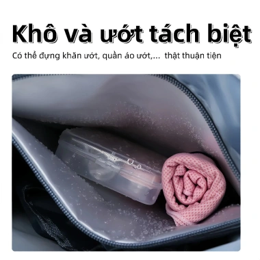 Ba lô kiêm túi du lịch, ngăn giày, vải Oxford – Học, thể thao, gym, giá 150.888₫ 9